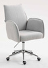 FOTEL HR280K SZARY BARANEK CHROMOWANA PODSTAWA