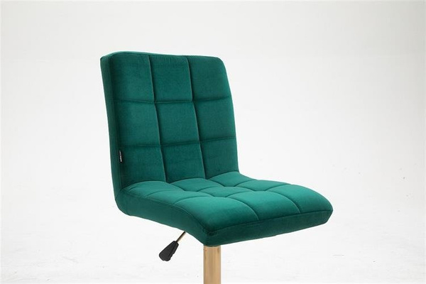 FOTEL HR7009CROSS BUTELKOWA ZIELEŃ ZŁOTA PODSTAWA
