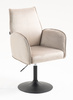 FOTEL HR280N LATTE WELUR CZARNA PODSTAWA