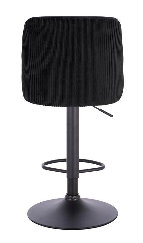 FOTEL HR920W CZARNY WELUR CZARNA PODSTAWA