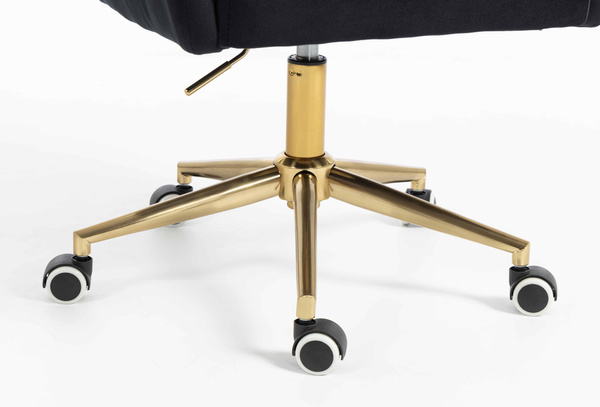 HOKER HR250K CZARNY WELUR  ZŁOTA PODSTAWA