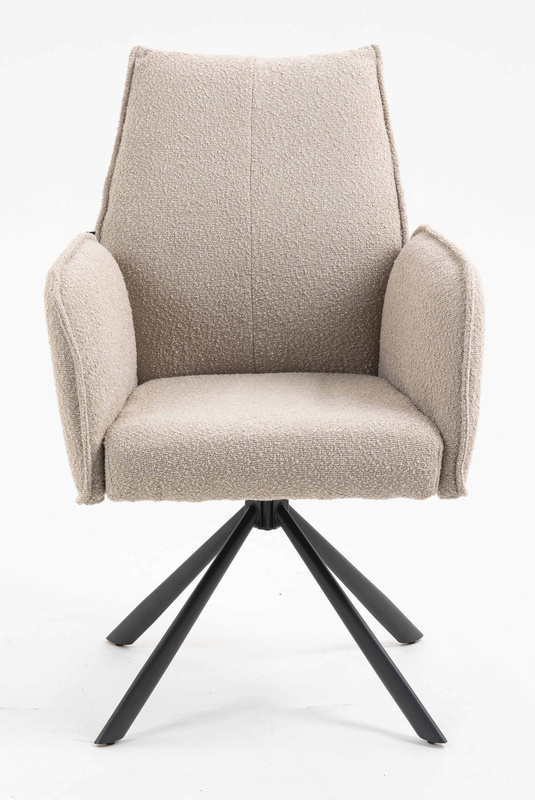 FOTEL HR280 LATTE BARANEK CZARNY PAJĄK 