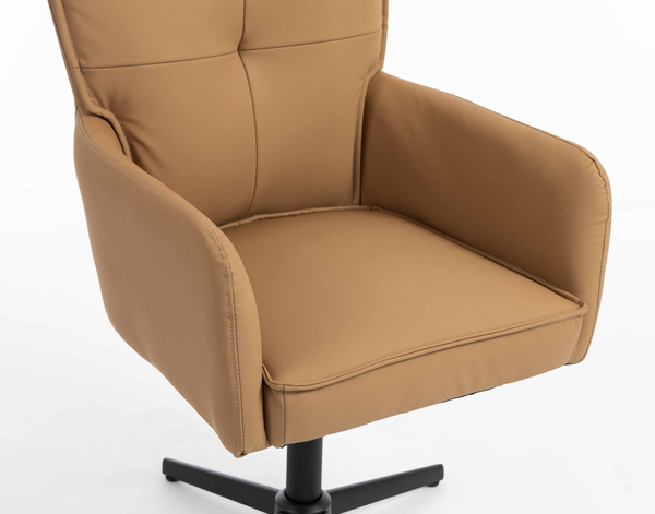 HOKER HR250CROSS KARMELOWY EKOSKÓRA PREMIUM SOFT CZARNA PODSTAWA