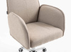 FOTEL HR280K LATTE BARANEK CHROMOWANA PODSTAWA