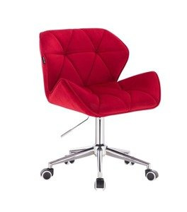 FOTEL HR111K CZERWONY WELUR