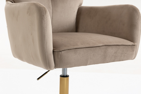 HOKER HR250K LATTE WELUR  ZŁOTA PODSTAWA