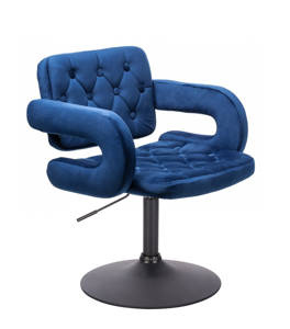 HOKER HR8403N CIEMNE MORZE WELUR CZARNA PODSTAWA