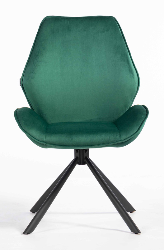 FOTEL HR350 PAJĄK BUTELKOWA ZIELEŃ WELUR CZARNA PODSTAWA