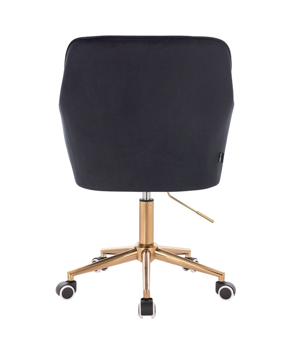 HOKER HR550K CZARNY WELUR ZŁOTA PODSTAWA