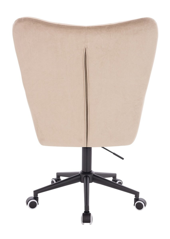 FOTEL HR650K LATTE WELUR CZARNA PODSTAWA