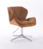 FOTEL HR111CROSS MIODOWY WELUR