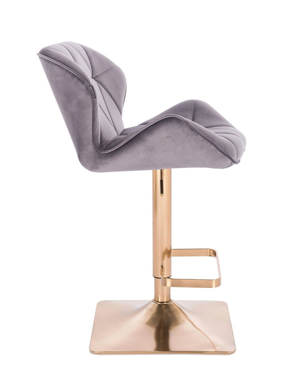 HOKER HR111KW GRAFITOWY WELUR ZŁOTA PODSTAWA