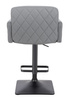 FOTEL HR802KW SZARY CZARNA PODSTAWA