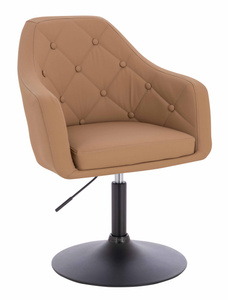 HOKER HR831N KARMELOWY EKOSKÓRA PREMIUM SOFT CZARNA PODSTAWA