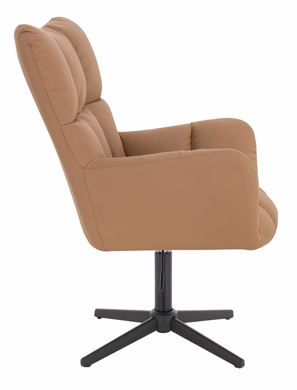 HOKER HR650CROSS KARMELOWY EKOSKÓRA PREMIUM SOFT CZARNA PODSTAWA