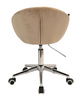 FOTEL HR948K LATTE WELUR CHROMOWANA PODSTAWA
