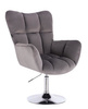 FOTEL HR650N GRAFITOWY WELUR