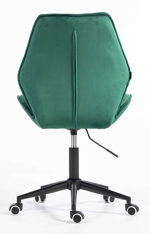 FOTEL HR350K BUTELKOWA ZIELEŃ WELUR CZARNA PODSTAWA