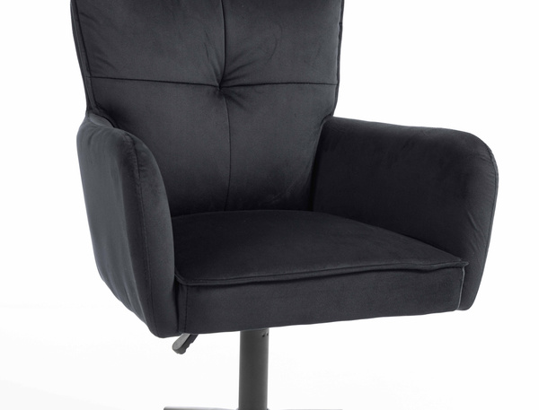 HOKER HR250K CZARNY WELUR  CZARNA PODSTAWA