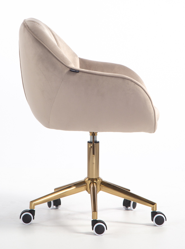 HOKER HR2055K LATTE WELUR ZŁOTA PODSTAWA
