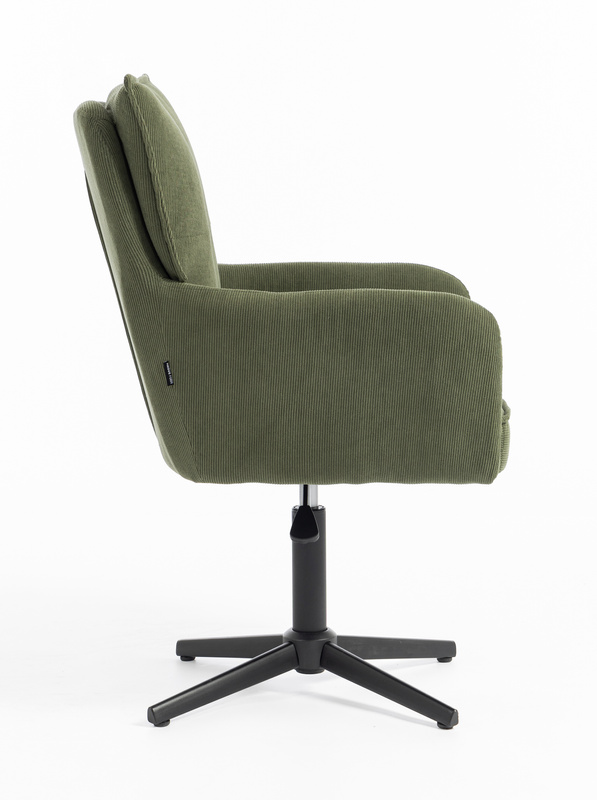 HOKER HR250CROSS ZIELONY SZAŁWIA PREMIUM CORD SZTRUKS CZARNA PODSTAWA