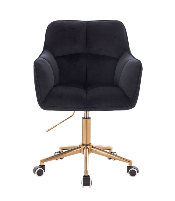 HOKER HR550K CZARNY WELUR ZŁOTA PODSTAWA