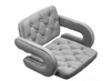 HOKER HR8403W STALOWY WELUR CZARNA PODSTAWA