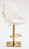 FOTEL HR350KW KREMOWY BARANEK ZŁOTA PODSTAWA