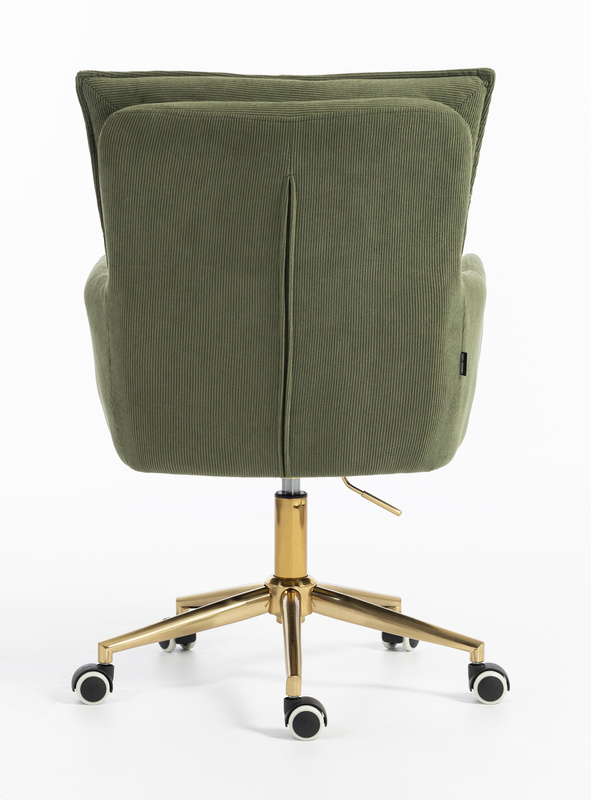 HOKER HR250K ZIELONY SZAŁWIA PREMIUM CORD SZTRUKS ZŁOTA PODSTAWA