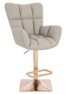 HOKER HR650KW ECRU EKOSKÓRA PREMIUM SOFT ZŁOTA PODSTAWA