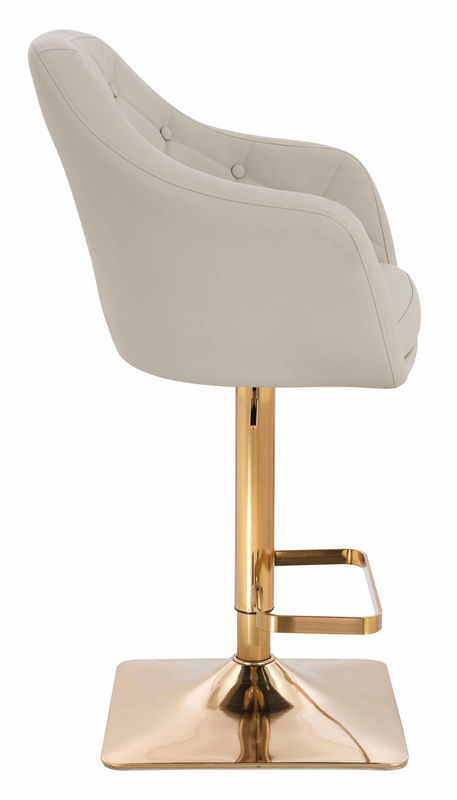 HOKER HR831KW ECRU EKOSKÓRA PREMIUM SOFT ZŁOTA PODSTAWA