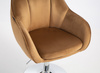 HOKER HR2055N MIODOWY WELUR CHROMOWANA PODSTAWA
