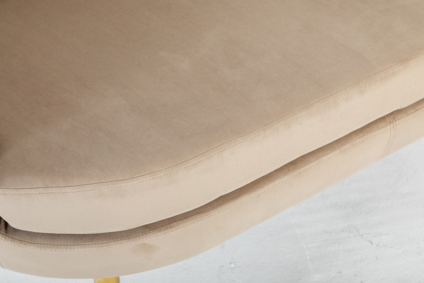 SOFA FREY LATTE CHROMOWANE NOGI