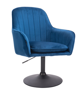 FOTEL HR2022N CIEMNE MORZE CZARNA PODSTAWA