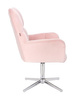 FOTEL HR650CROSS PUDROWY RÓŻ WELUR