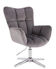 FOTEL HR650CROSS GRAFITOWY WELUR