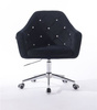 FOTEL HR830CK CZARNY WELUR