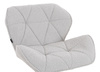 FOTEL HR111CROSS SZARY BARANEK CHROMOWANA PODSTAWA