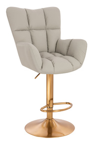 HOKER HR650W ECRU EKOSKÓRA PREMIUM SOFT ZŁOTA PODSTAWA