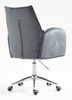 FOTEL HR280K GRAFITOWY WELUR CHROMOWANA PODSTAWA