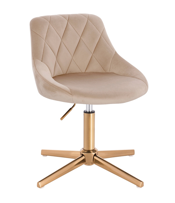 HOKER HR1054CROSS LATTE WELUR ZŁOTA PODSTAWA