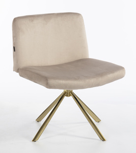 HOKER HR150 PAJĄK LATTE WELUR  ZŁOTA PODSTAWA