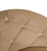 FOTEL HR948CROSS LATTE WELUR CHROMOWANA PODSTAWA