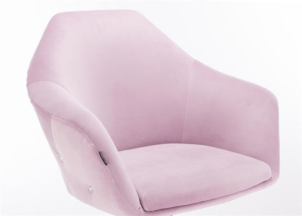 FOTEL HR547CROSS WRZOSOWY WELUR ZŁOTA PODSTAWA