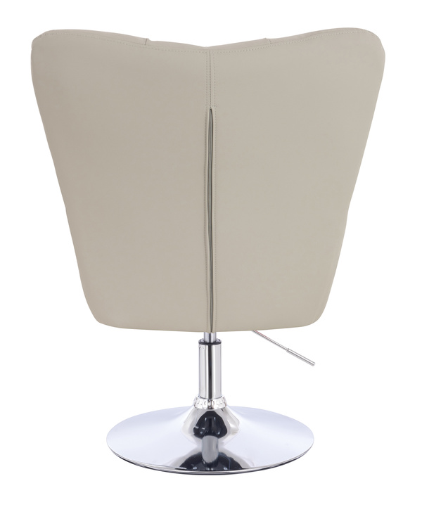 HOKER HR650N ECRU EKOSKÓRA PREMIUM SOFT CHROMOWANA PODSTAWA