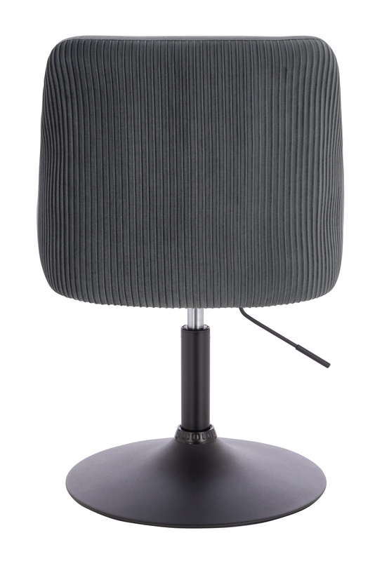 FOTEL HR920N GRAFITOWY WELUR CZARNA PODSTAWA