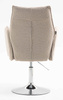 FOTEL HR280N LATTE BARANEK CHROMOWANA PODSTAWA
