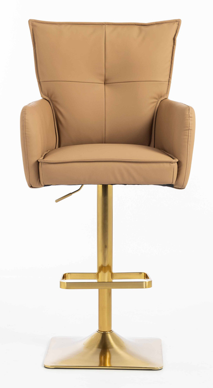 HOKER HR250KW KARMELOWY EKOSKÓRA PREMIUM SOFT ZŁOTA PODSTAWA