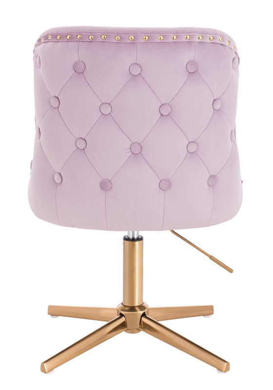 FOTEL HR940CROSS WRZOSOWY WELUR ZŁOTA PODSTAWA