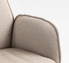 FOTEL HR280W LATTE BARANEK CHROMOWANA PODSTAWA